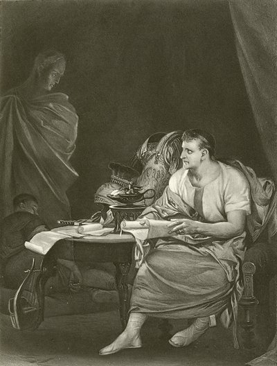 Julius Caesar. Akt IV, Scéna III (hlubotisk) od Felix Octavius Carr Darley