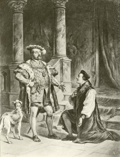 Král Jindřich VIII. Akt V-Scene I (hlubotisk) od Felix Octavius Carr Darley