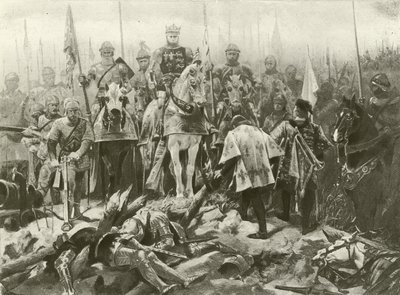 Král Jindřich V. IV. dějství, scéna VII (hlubotisk) od Felix Octavius Carr Darley
