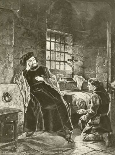 Král Richard Druhý. Akt V, Scéna V (hlubotisk) od Felix Octavius Carr Darley