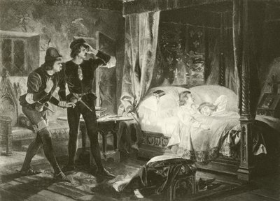 Král Richard Třetí. Akt IV – scéna III (hlubotisk) od Felix Octavius Carr Darley