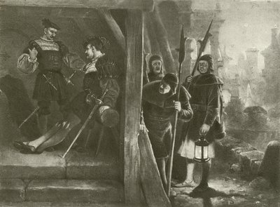 Mnoho povyku pro nic. III. dějství - III. scéna (hlubotisk) od Felix Octavius Carr Darley
