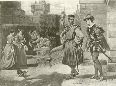 Othello. Akt III, Scéna III (hlubotisk) od Felix Octavius Carr Darley