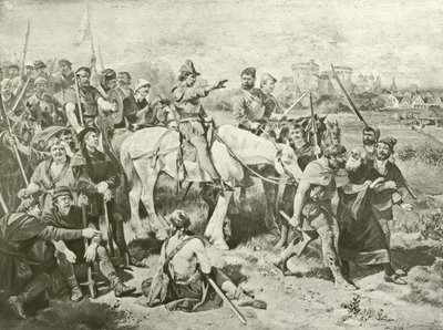 Druhá část Jindřich VI. Akt IV, Scéna VII (hlubotisk) od Felix Octavius Carr Darley