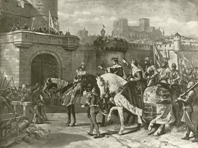 Třetí díl Jindřicha VI. Akt II, Scéna II (hlubotisk) od Felix Octavius Carr Darley