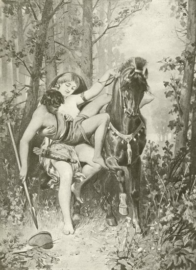Venuše a Adonis. Básně (hlubotisk) od Felix Octavius Carr Darley