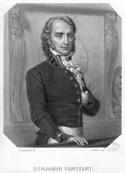 Henri Benjamin Constant de Rebecque (1767-1830) na Tribune od Felix Philippoteaux
