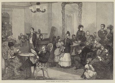 American Sketches, Hotel Life, Sunday Evening od Felix Regamey