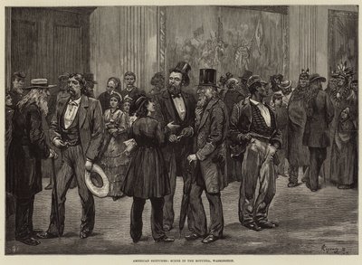 Americké skici, Scéna v Rotundě, Washington od Felix Regamey