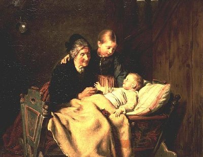 Střed pozornosti (olej na plátně) od Felix Schlesinger