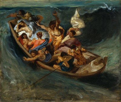 Kristus na Galilejském moři od Ferdinand Victor Eugene Delacroix