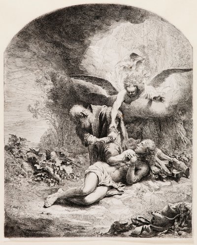 Abrahamova oběť od Ferdinand Bol