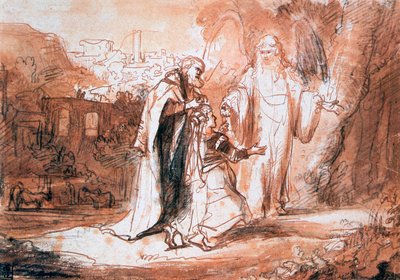 Anděl Páně se zjevil Manoahově manželce ..., c1636-1680 od Ferdinand Bol
