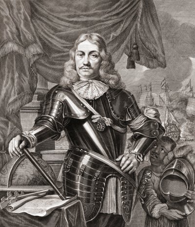 Cornelis Maartenszoon Tromp, podle rytiny Lamberta Visschera z obrazu Ferdinanda Bola od Ferdinand Bol