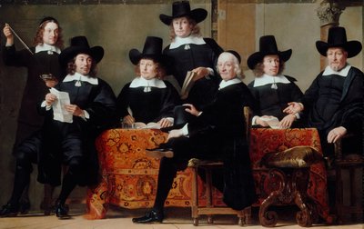 Představení amsterdamského cechu obchodníků s vínem od Ferdinand Bol
