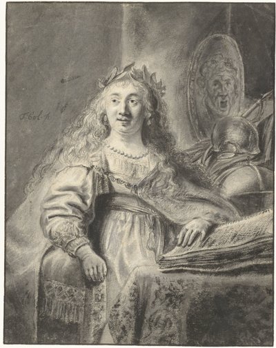 Minerva ve své pracovně od Ferdinand Bol