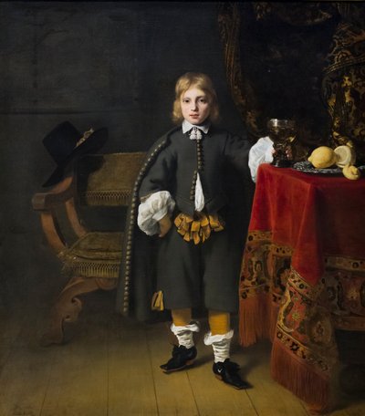 Portrét chlapce ve věku 8 let od Ferdinand Bol