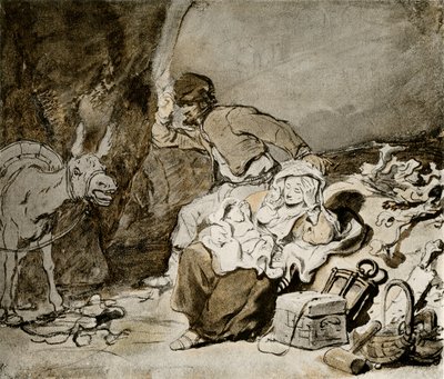 Odpočinek na letu do Egypta od Ferdinand Bol