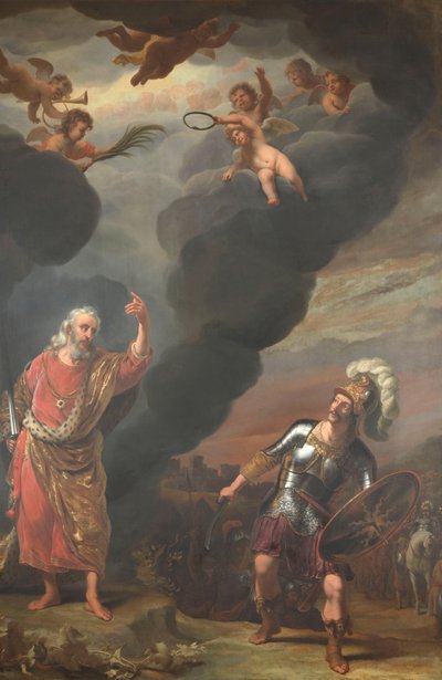 Kapitán Boží armády se zjevuje Joshuovi od Ferdinand Bol