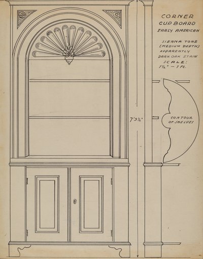 Rohová skříň od Ferdinand Cartier