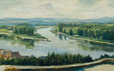 Soutok Vltavy a Labe od Ferdinand Engelmuller