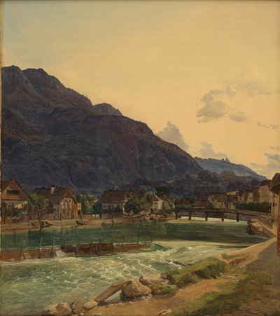 Řeka Traun u Ischlu od Ferdinand Georg Waldmüller