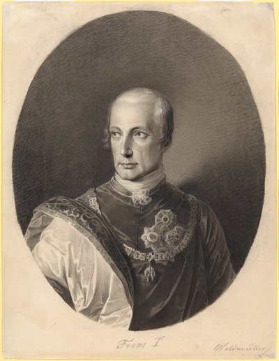 František I. (1768-1835, v letech 1792-1806 římsko-německý císař František II., od roku 1804 rakouský císař František I.) od Ferdinand Georg Waldmüller
