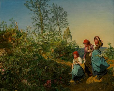 Návštěva kostela na jaře od Ferdinand Georg Waldmüller