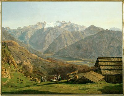 Jezero Gosau od Ferdinand Georg Waldmuller