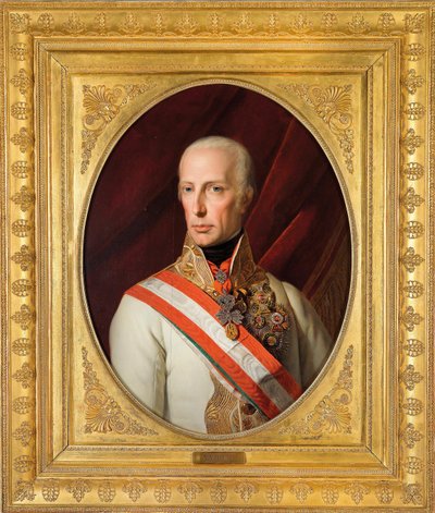 Portrét císaře Františka I. Rakouského (1768-1835) od Ferdinand Georg Waldmuller