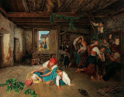 Příprava oslavy vinobraní, 1860. od Ferdinand Georg Waldmuller