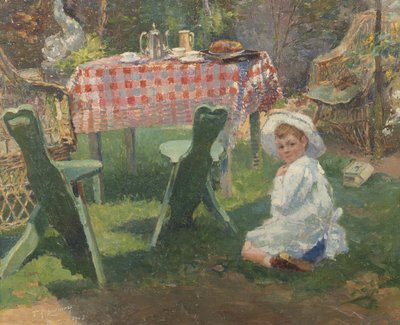Na zahradě od Ferdinand George Lemmers