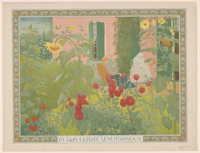 Dvě ženy s dítětem V prvních dnech života (název na předmětu) od Ferdinand Hart Nibbrig (signed by artist)