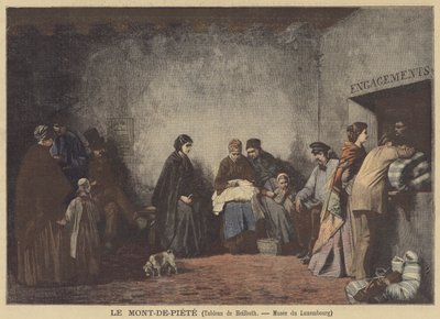Le Mont-de-Piete (The Pawnbrokers Shop) od Ferdinand Heilbuth