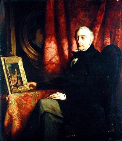 Portrét sběratele umění Nicolaus Hudtwalcker, 1852 od Ferdinand Heilbuth