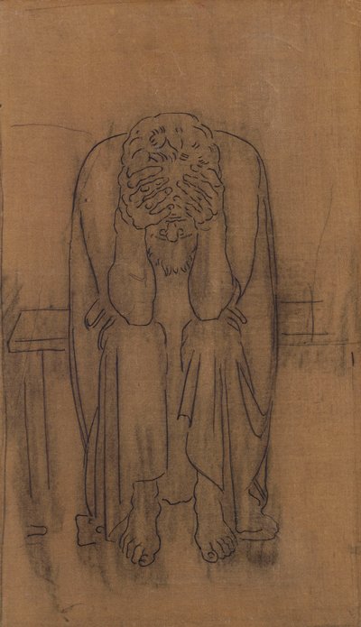 Temný génius; Dunklerův génius, 1891-2 od Ferdinand Hodler
