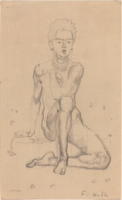 Hector pózuje nahý od Ferdinand Hodler
