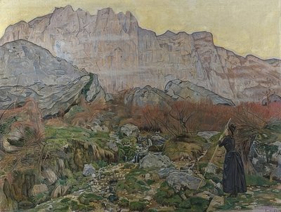 La Vision (horská krajina). 1889 od Ferdinand Hodler