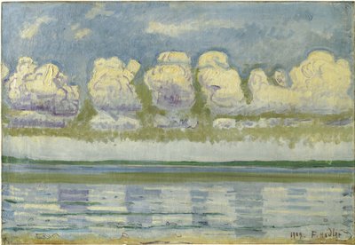 Ženevské jezero se švýcarskou Jurou, 1909 od Ferdinand Hodler