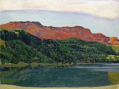 Jezero Silvaplana s Piz Corvatsch od Ferdinand Hodler