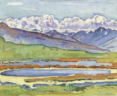 Krajina v Montaně od Ferdinand Hodler