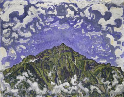 Mount Niesen viděný z Heustrichu, 1910 od Ferdinand Hodler