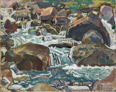 Mountain Creek poblíž Champéry, 1916. od Ferdinand Hodler