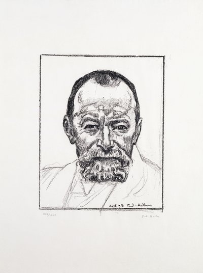 Autoportrét, c. 1916-8 od Ferdinand Hodler