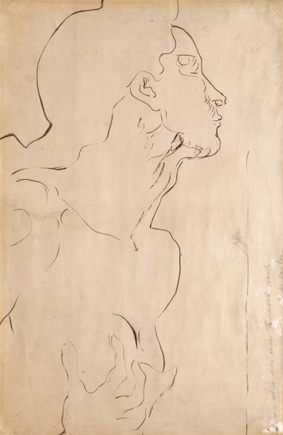 Studie pro "Feeling I", 1901 od Ferdinand Hodler