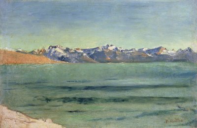 Východ slunce nad Mont Blancem, kolem roku 1890 od Ferdinand Hodler