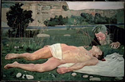 Dobrý Samaritán, 1886 od Ferdinand Hodler