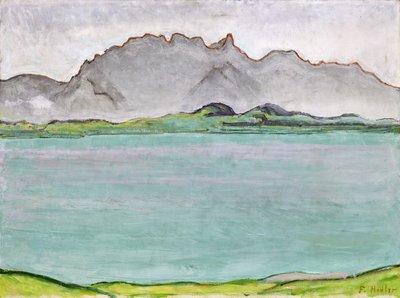 Pohoří Stockhorn a jezero Thun, 1911 od Ferdinand Hodler