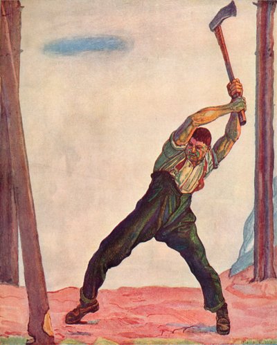 Dřevorubec, 1910. od Ferdinand Hodler
