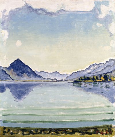 Thunersee v Leissingenu, 1909 od Ferdinand Hodler